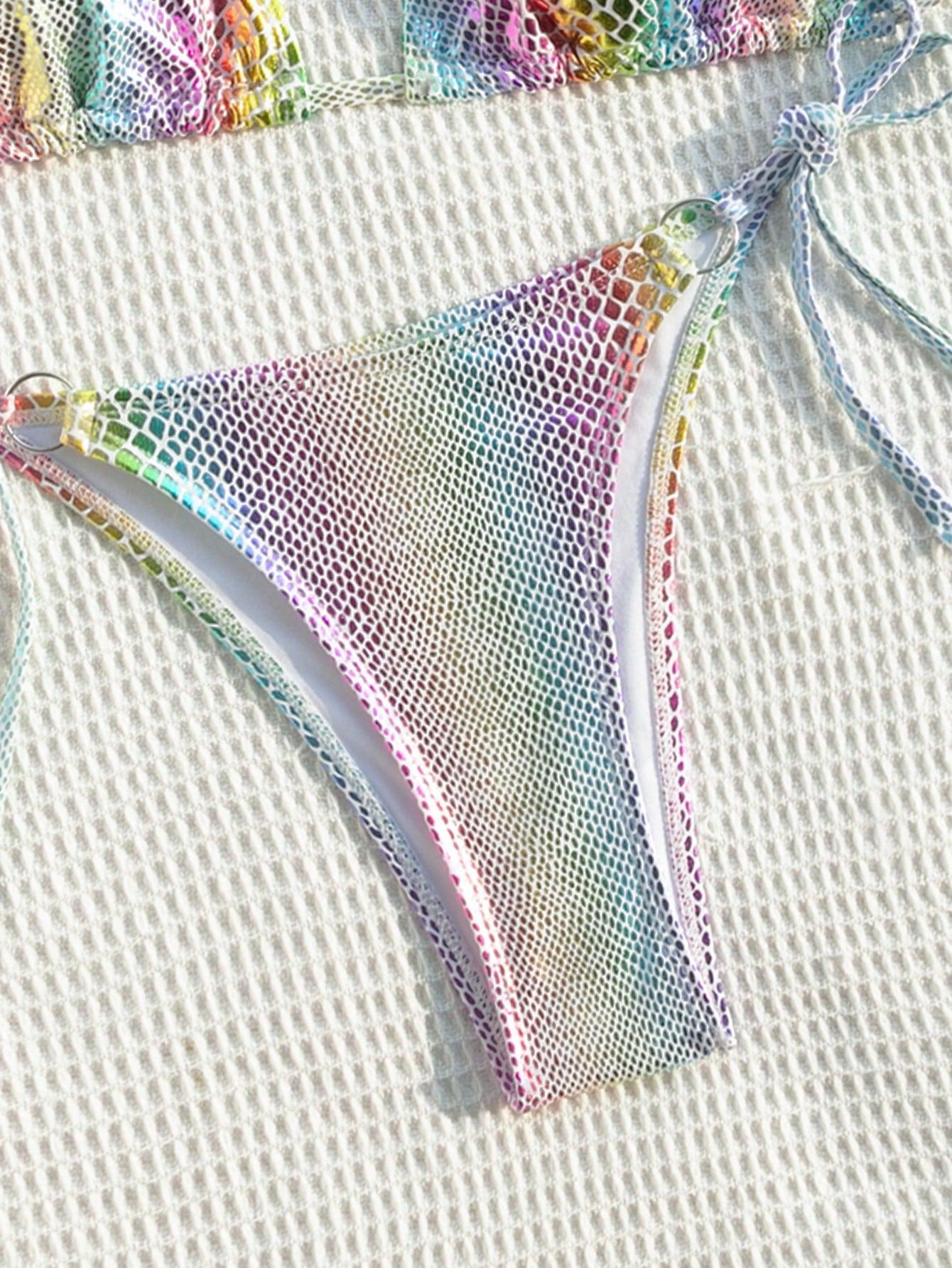 SHEIN DWUCZĘŚCIOWY STRÓJ KĄPIELOWY S09__XXS