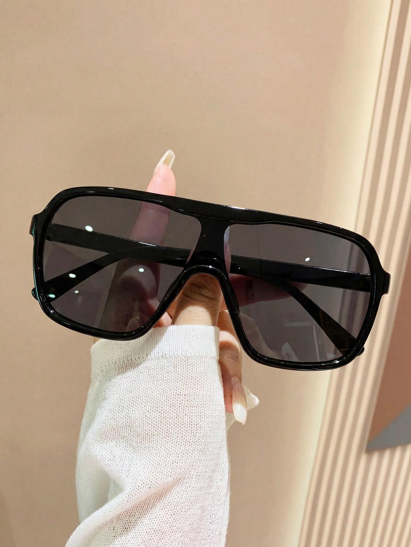 SHEIN CZARNE OKULARY PRZECIWSŁONECZNE S07