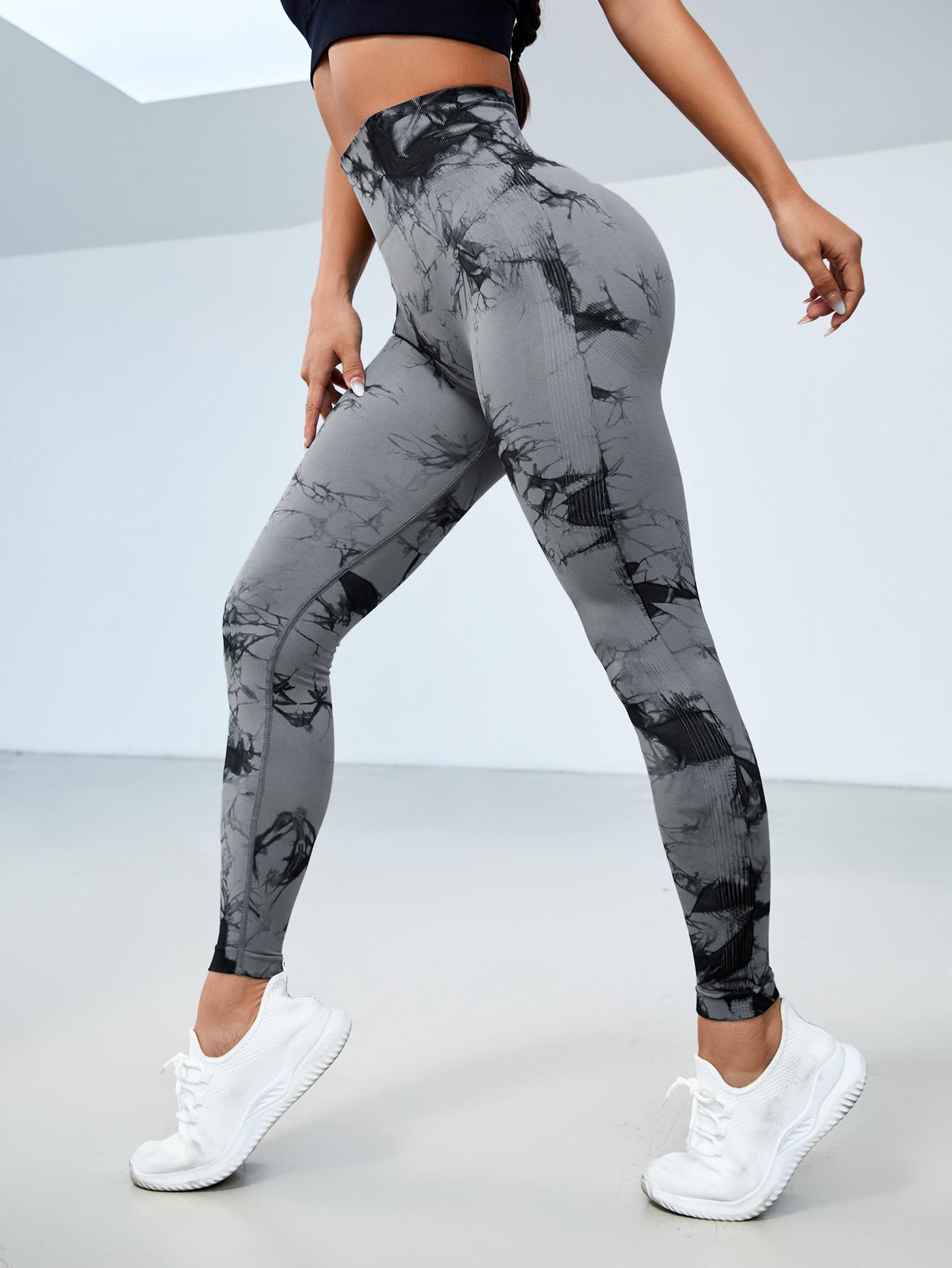 SHEIN SZARE LEGGINSY WYSOKI STAN S06__XS