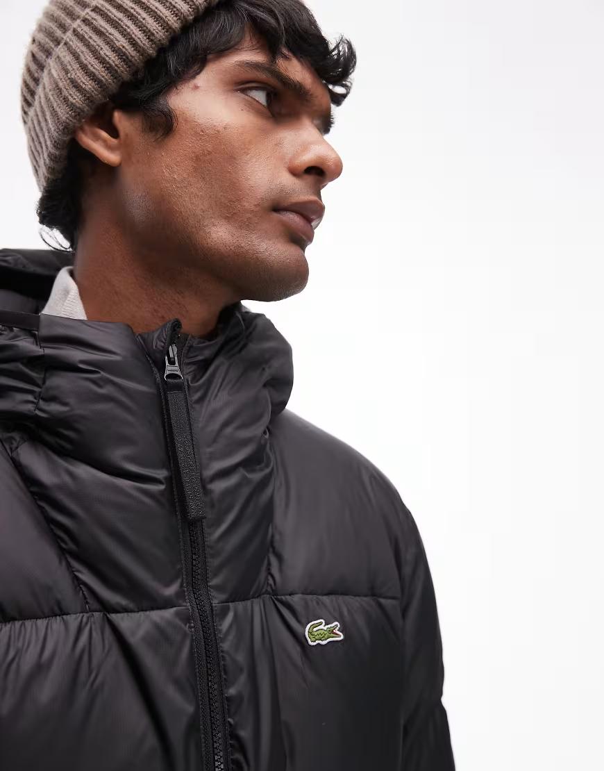 LACOSTE CZARNA KURTKA KAPTUR W01__S