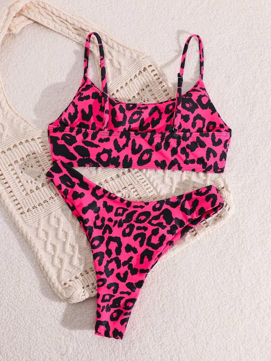SHEIN DÓŁ OD BIKINI ANIMAL PRINT S09__M