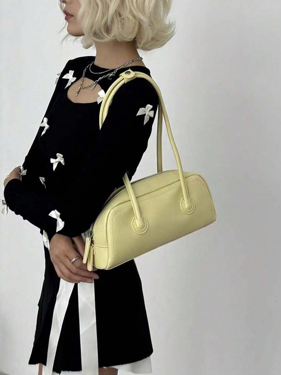 SHEIN ŻÓŁTA TOREBKA ZIP S07__6X13X30CM