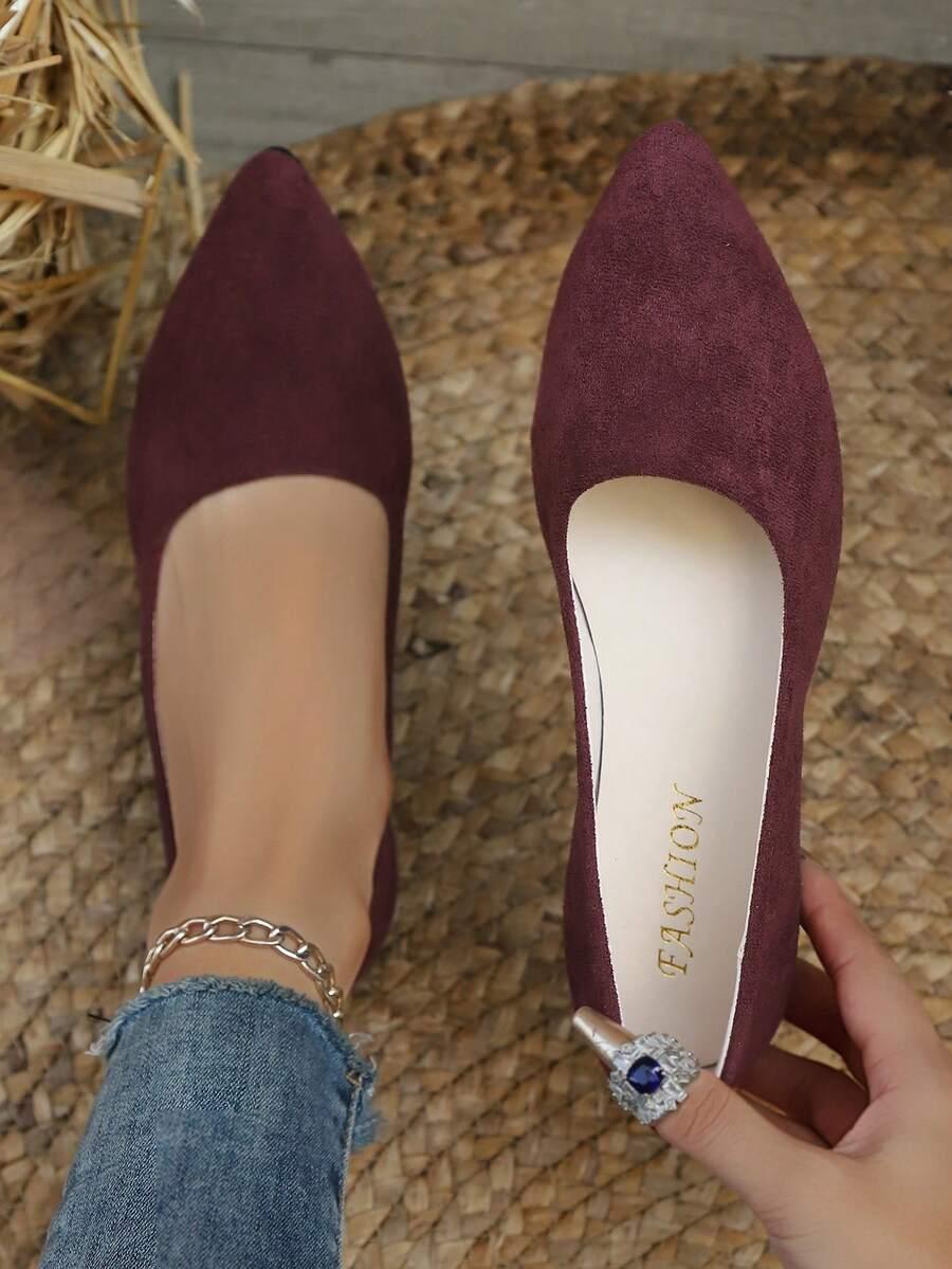 SHEIN CZERWONE BALERINY SZPIC S06__40