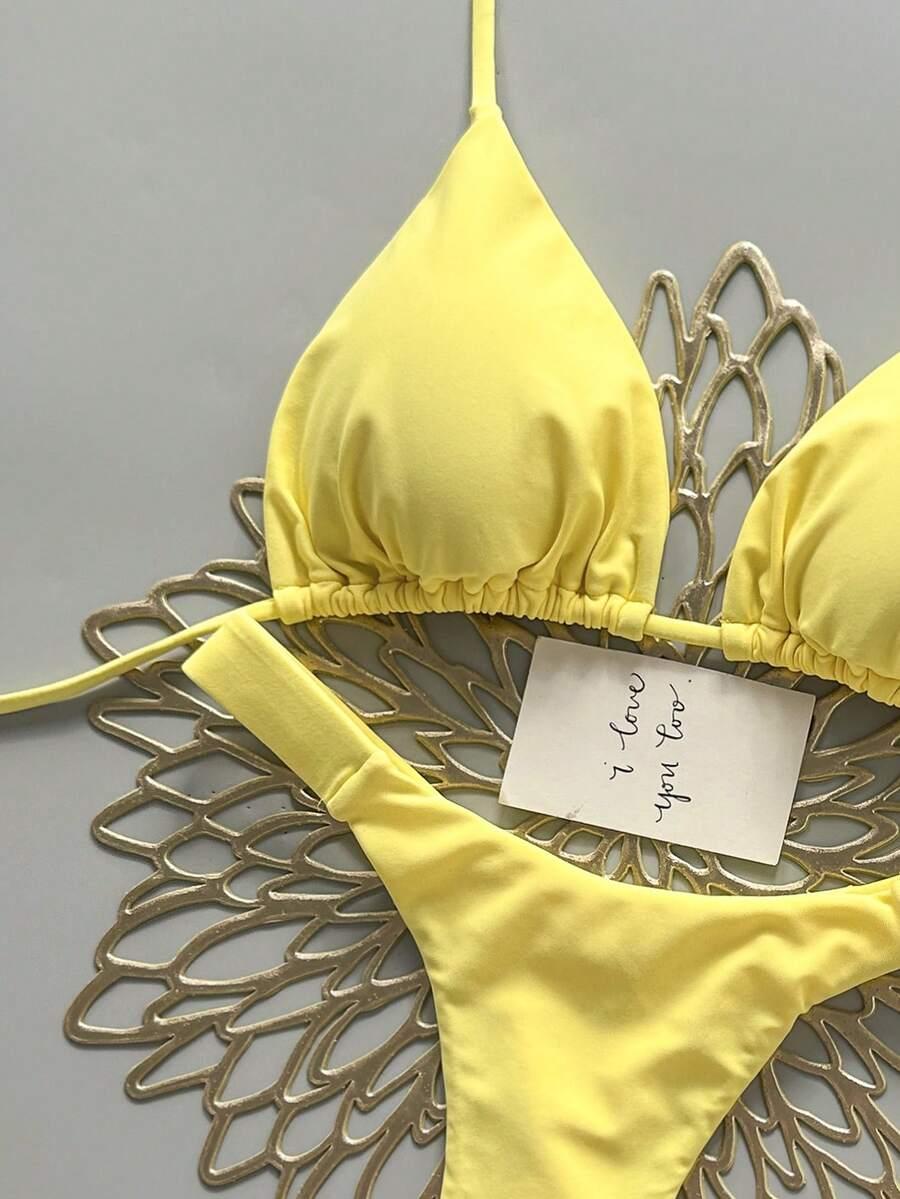 SHEIN DWUCZĘŚCIOWY STRÓJ KĄPIELOWY S09__L