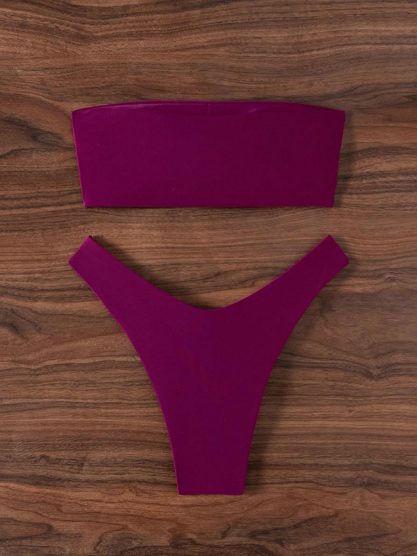 SHEIN STRÓJ KĄPIELOWY DWUCZĘŚCIOWY S09__L