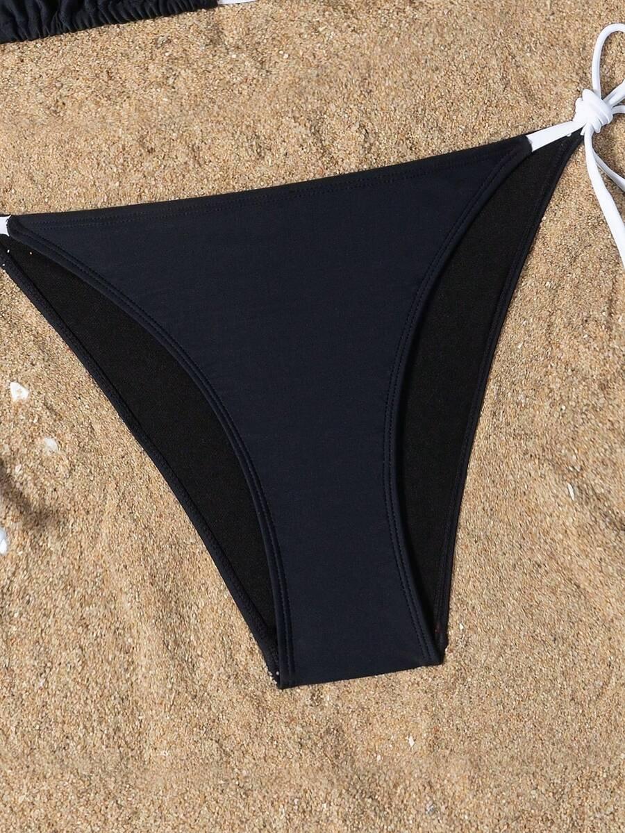 SWIM BASICS DWUCZĘŚCIOWY STRÓJ KĄPIELOWY KOMTRAST S09__XXS