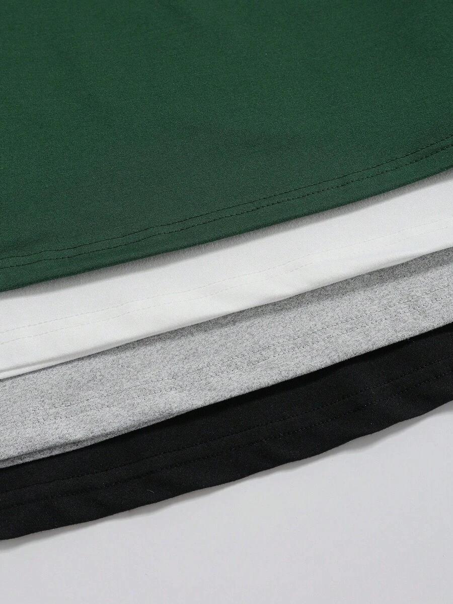 SHEIN TOP Z KRÓTKIM RĘKAWEM 3-PACK S09__50
