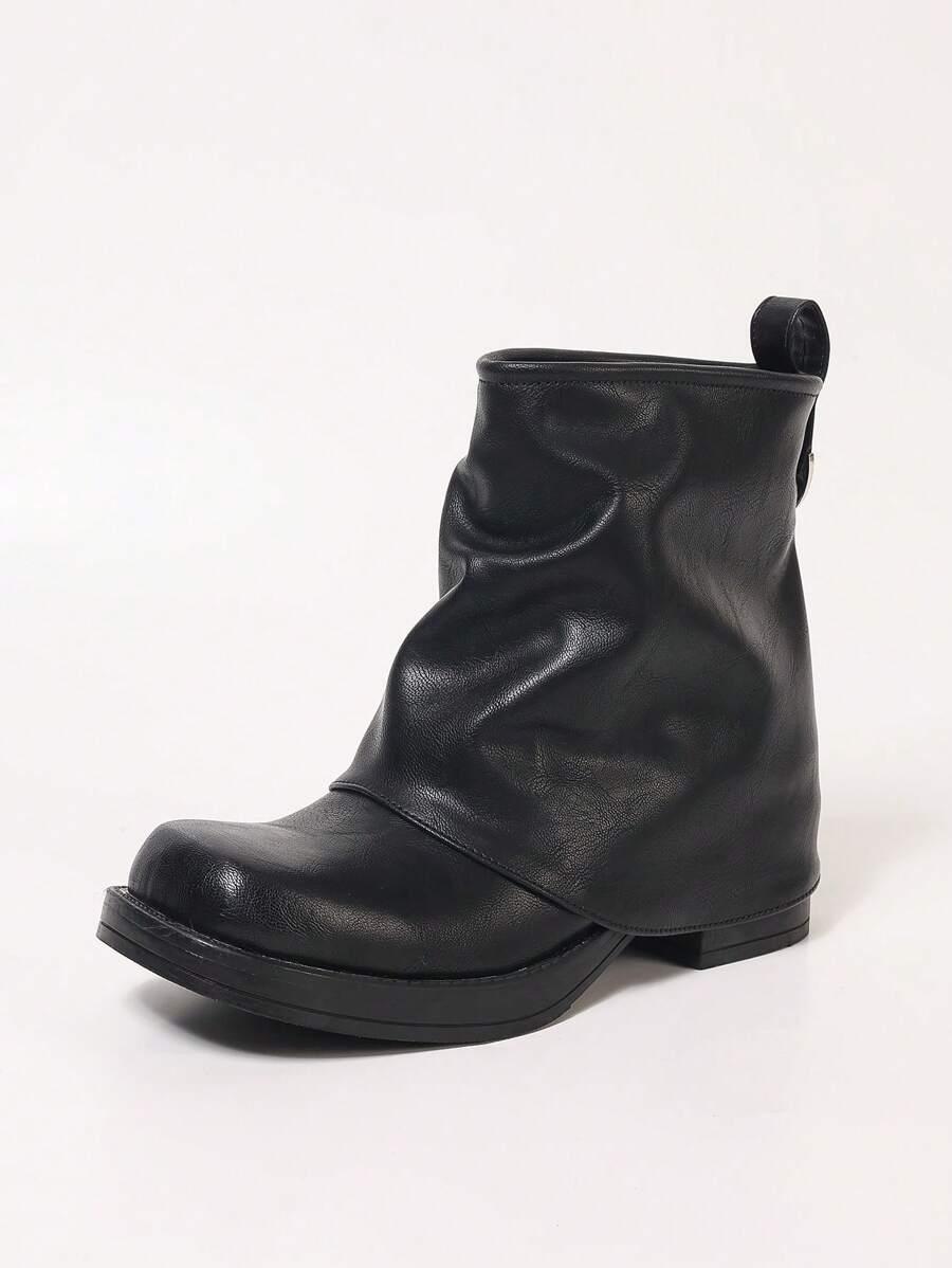 SHEIN CZARNE BOTKI IMITACJA SKÓRY W01__39