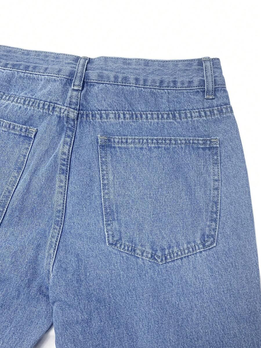 SHEIN NIEBIESKIE SPODNIE JEANSY S06__S