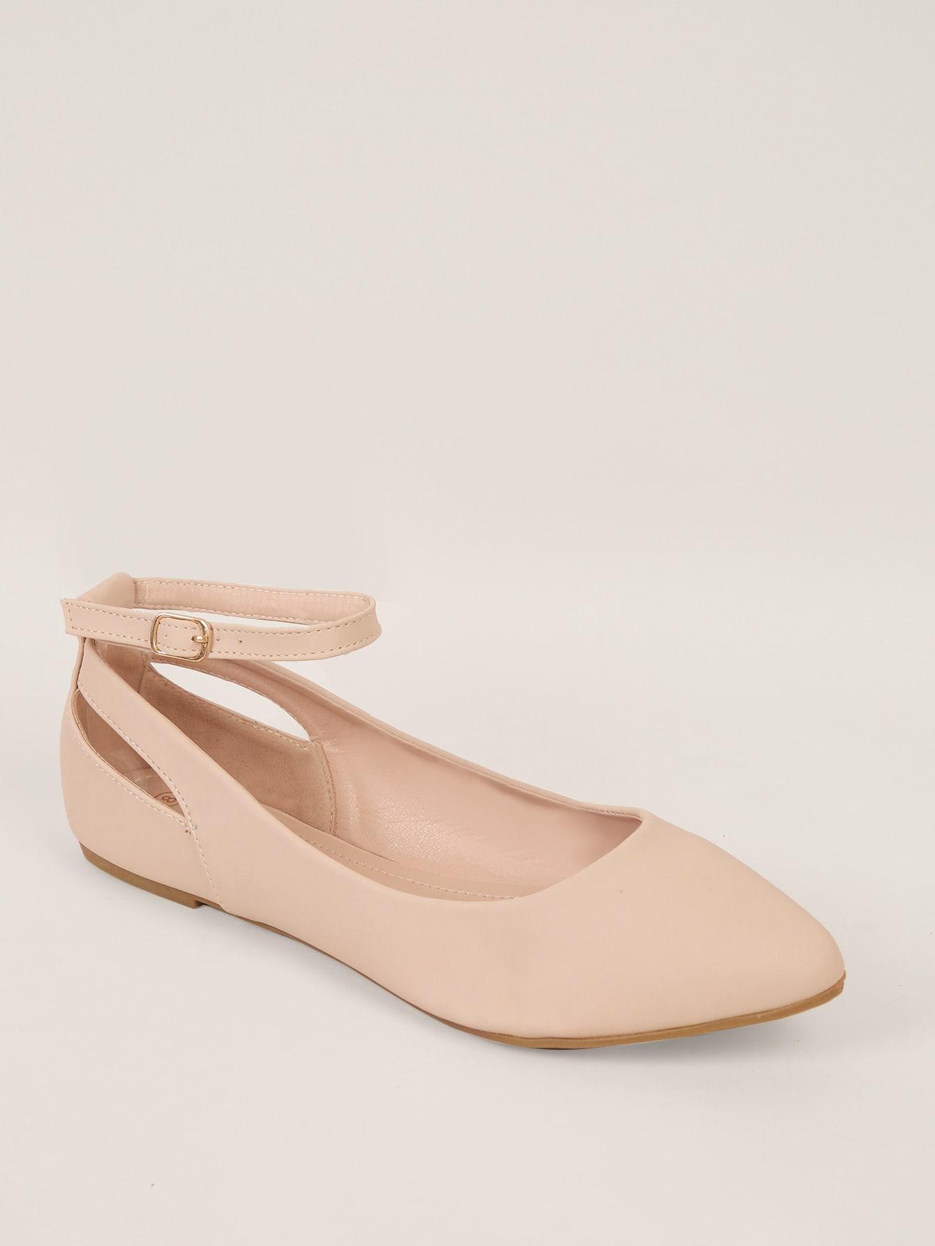 SHEIN BEŻOWE BALERINY SZPIC S06__38,5