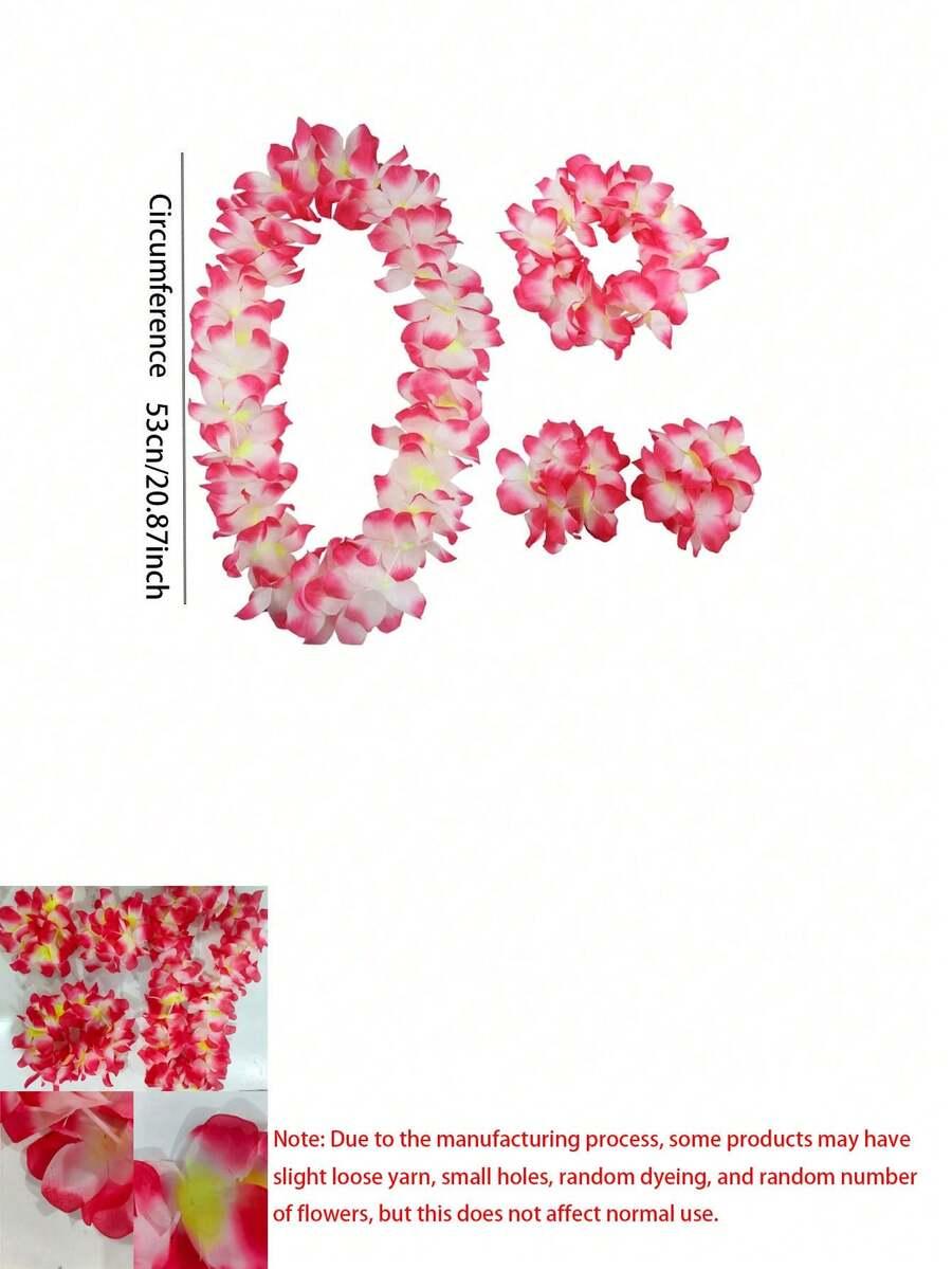 SHEIN ZESTAW HAWAJSKICH OZDÓB S07__4-PACK