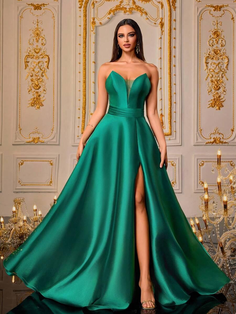 VIPGIRL ZIELONA MAXI SUKIENKA S06__S