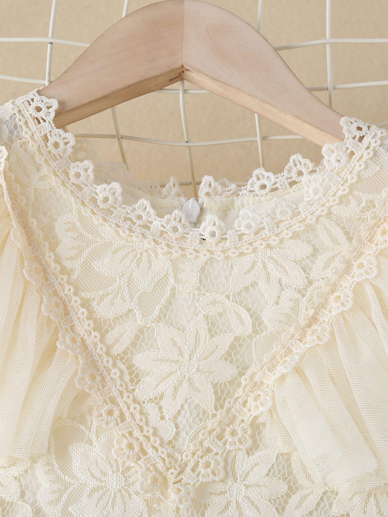 SHEIN BIAŁA SUKIENKA KORONKA S06__90