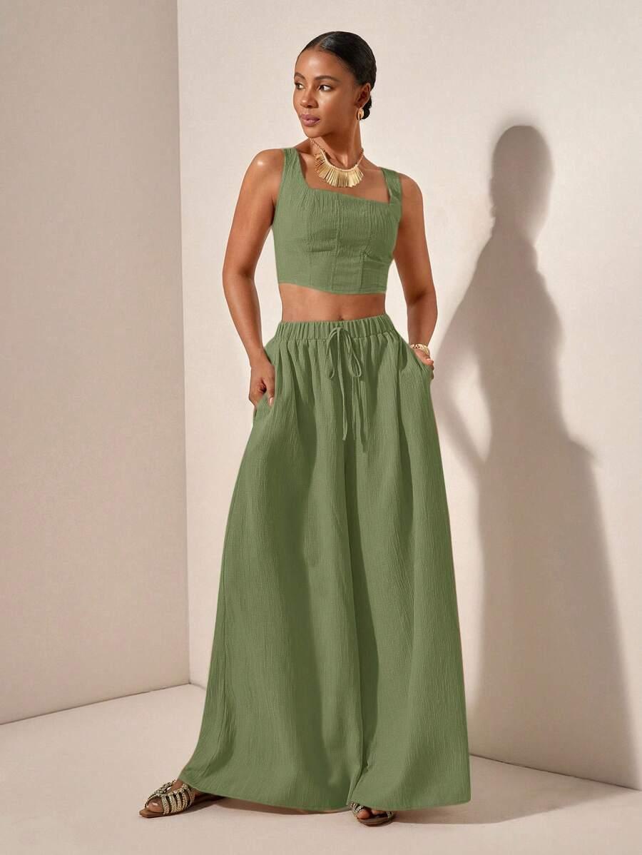 SHEIN TOP SPODNIE KOMPLET S06__XS