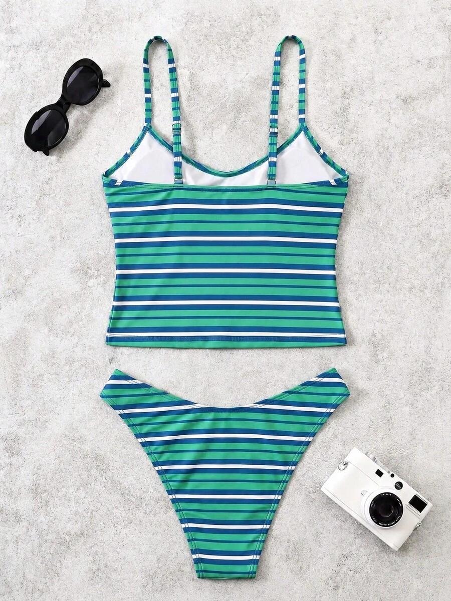 SHEIN DWUCZĘŚCIOWY STRÓJ KĄPIELOWY TOP FIGI PK01__M