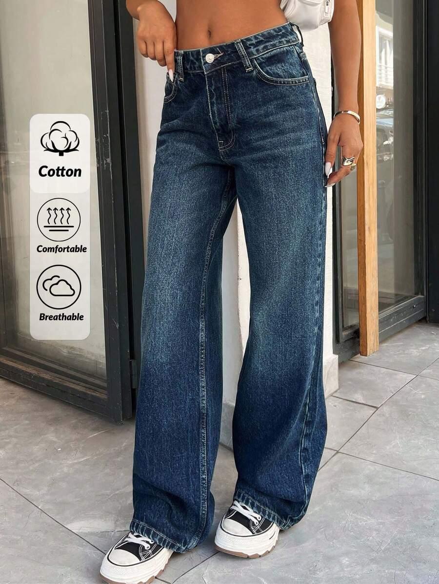 SHEIN NIEBIESKIE SPODNIE JEANS S06__M