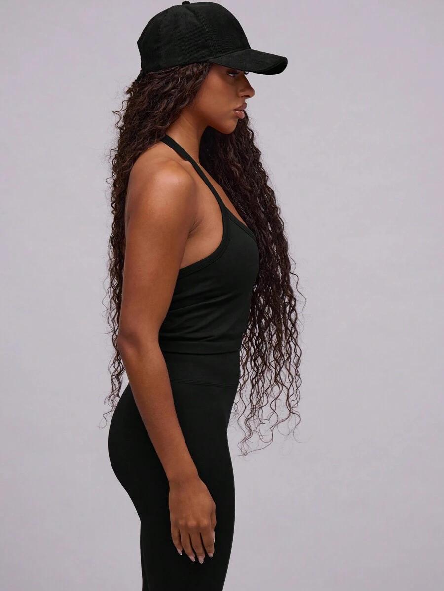 SHEIN CZARNY TOP SPORTOWY S06__M