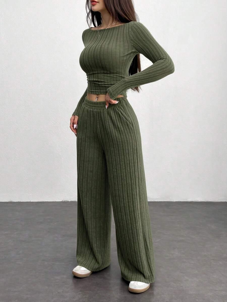 SHEIN BLUZKA SPODNIE KOMPLET S06__S