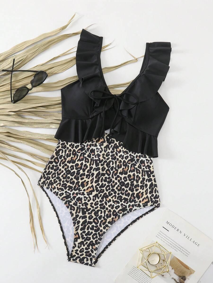 SHEIN JEDNOCZĘŚCIOWY STRÓJ KĄPIELOWY S09__L