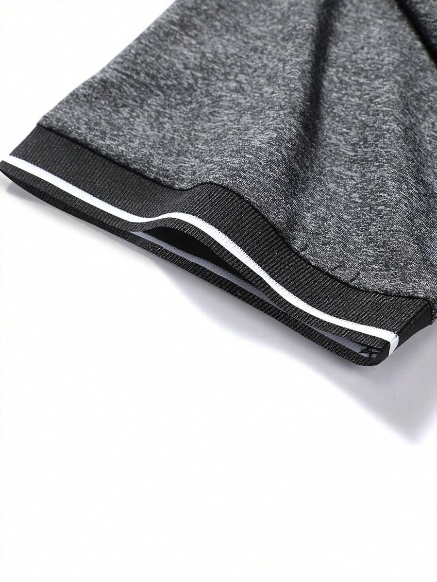 SHEIN SZARA KOSZULKA POLO KRÓTKI RĘKAW S09__L