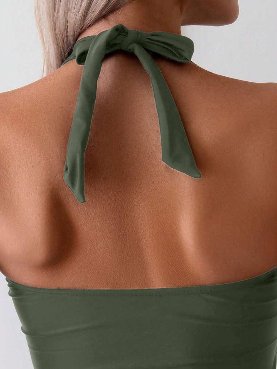 SWIM BASICS ZIELONY DWUCZĘŚCIOWY STRÓJ KĄPIELOWY S09__L