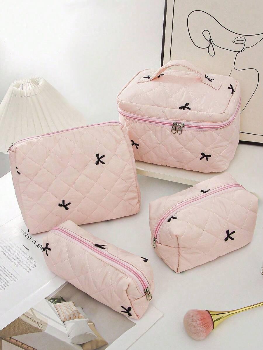 SHEIN CZARNA KOSMETYCZKA KOKARDY S07__28X17