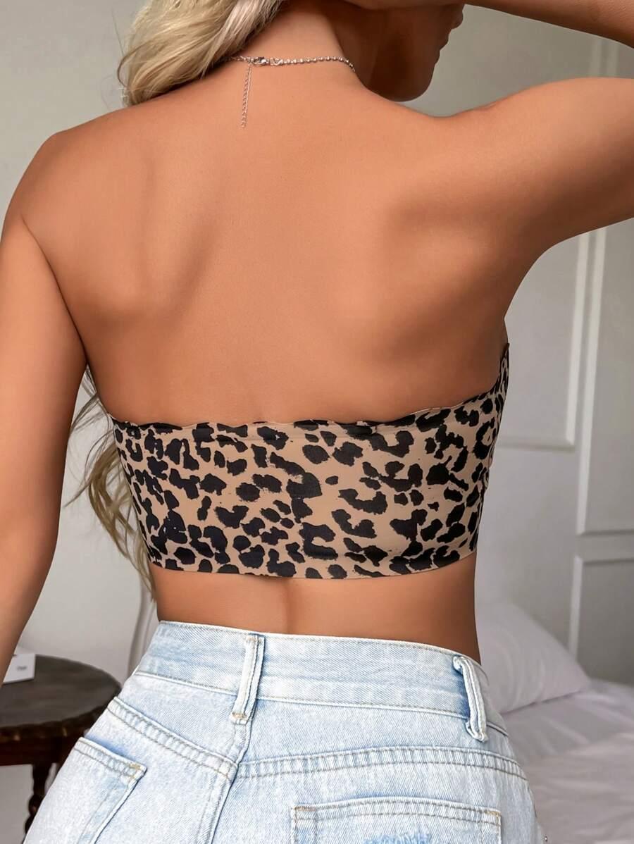 SHEIN BIUSTONOSZ OPASKA ANIMAL PRINT S09__M