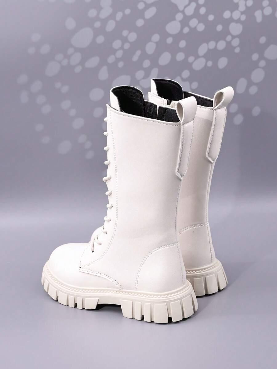 SHEIN BIAŁE SZNUROWANE BOTKI W01__36