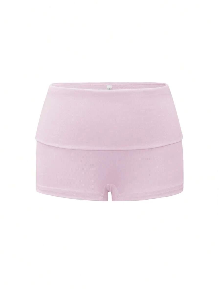 SHEIN RÓŻOWE SPODENKI NISKI STAN S06__M