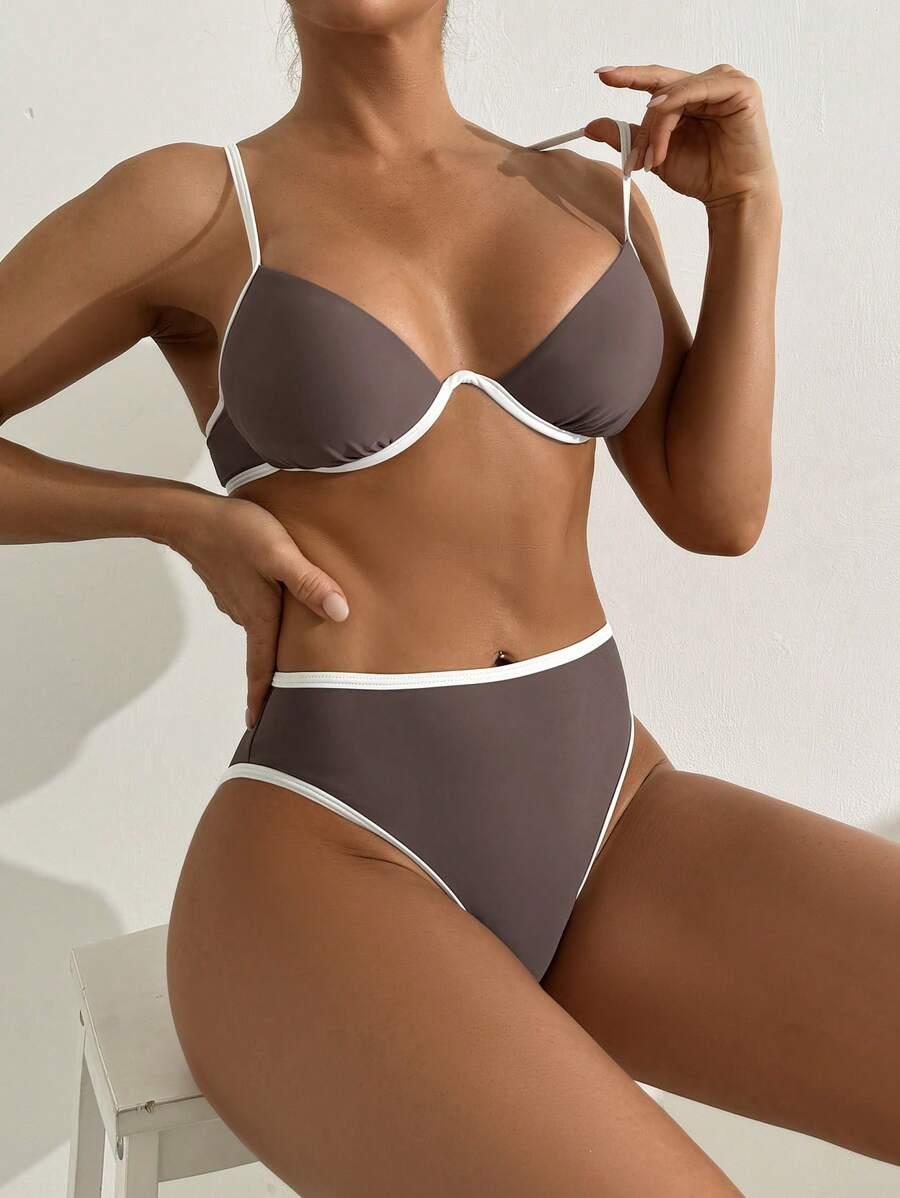SHEIN DWUCZĘŚCIOWY STRÓJ KĄPIELOWY S09__M