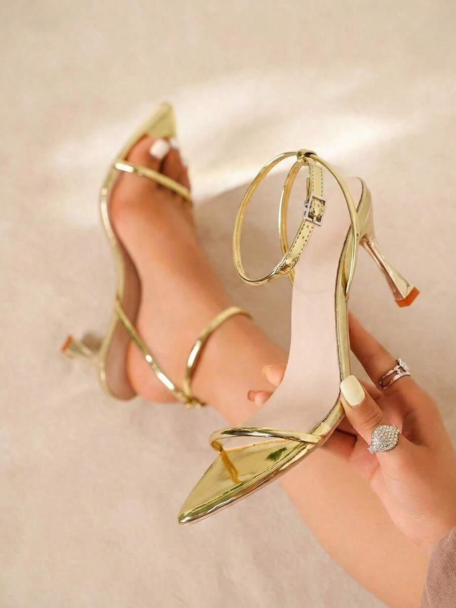 SHEIN ZŁOTE SANDAŁY OBCAS S06__39,5