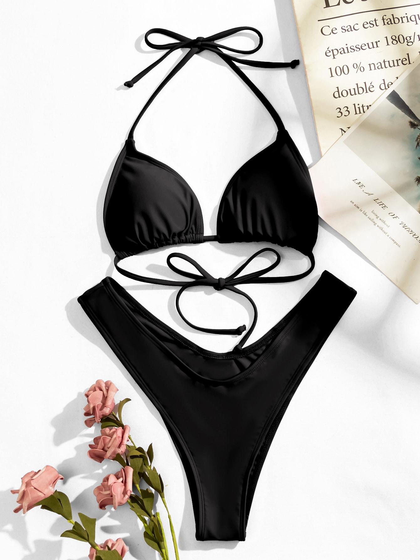 SHEIN DWUCZĘŚCIOWY STRÓJ KĄPIELOWY S06__L