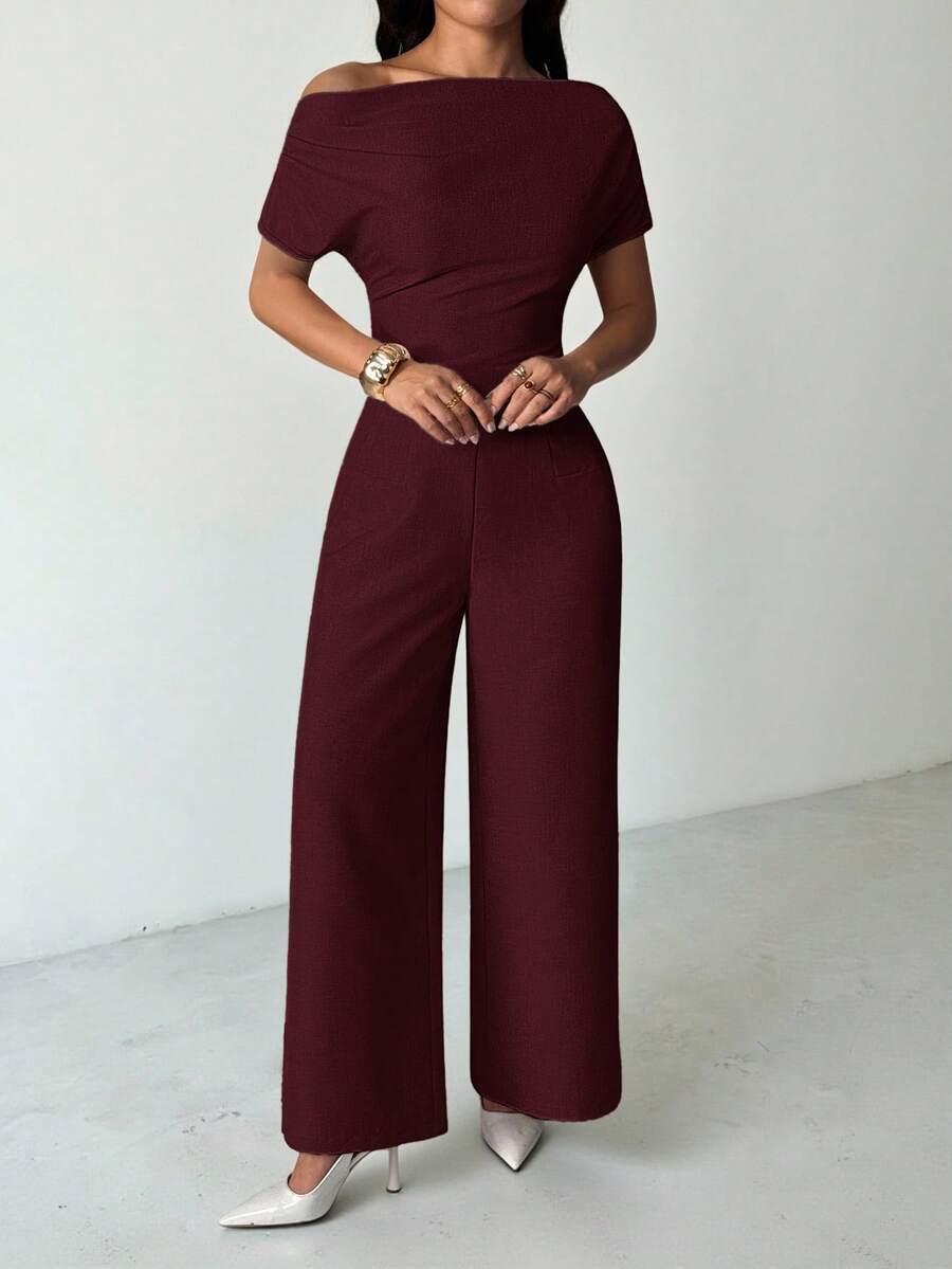 SHEIN BORDOWY KOMPLET TOP SPODNIE S06__L