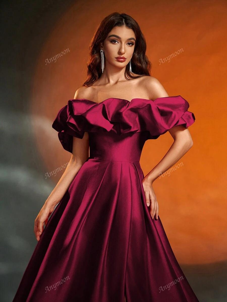 SHEIN CZERWONA MAXI SUKIENKA S06__L