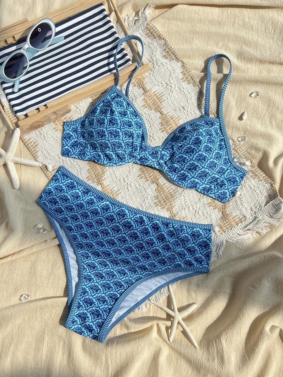 SHEIN DWUCZĘŚCIOWY STRÓJ KĄPIELOWY S09__M