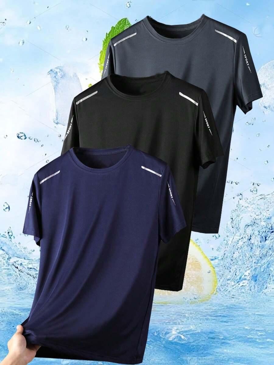 SHEIN KOSZULKA Z KRÓTKI RĘKAWEM 3-PACK S06__XXL