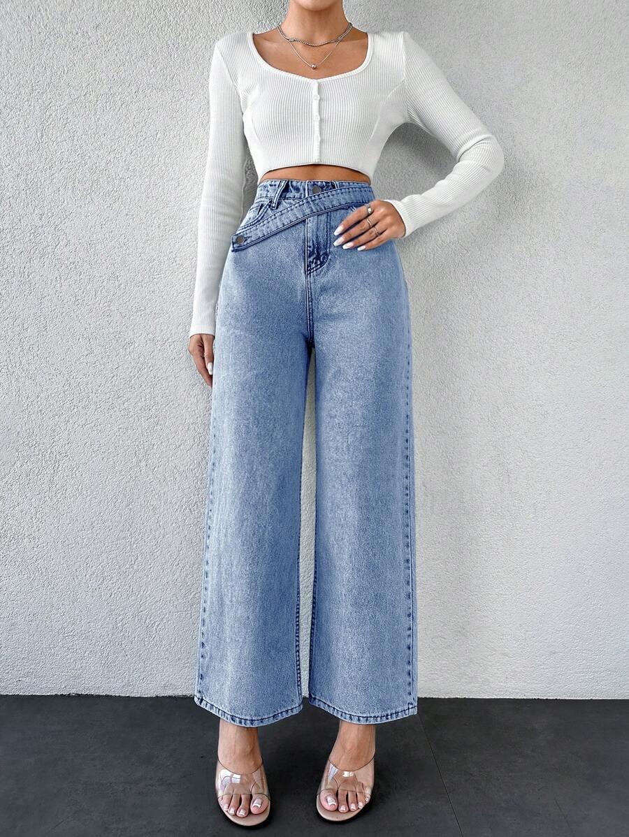 EURMUSE NIEBIESKIE SPODNIE JEANS S06__XXS