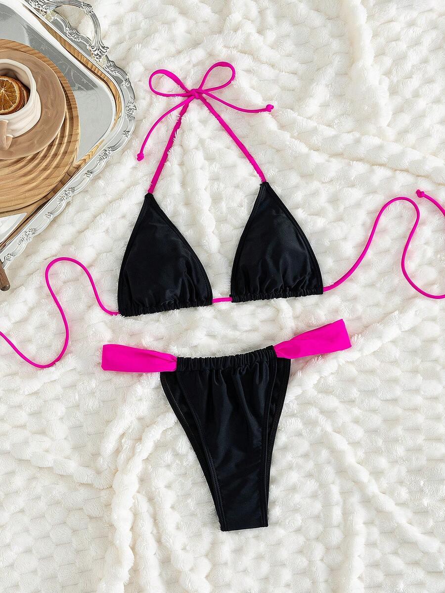SHEIN DWUCZĘŚCIOWY STRÓJ KĄPIELOWY S09__M