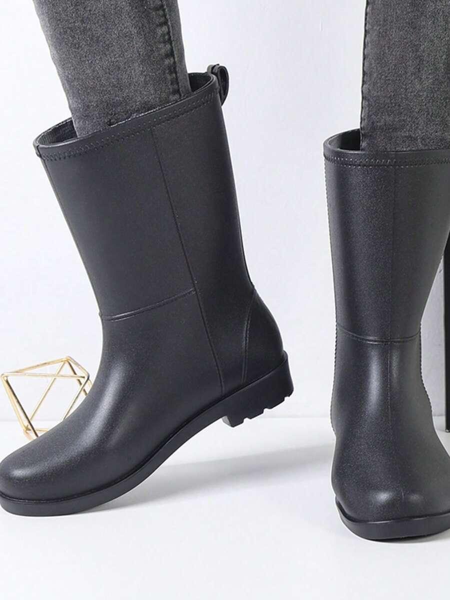 SHEIN CZARNE WSUWANE KALOSZE W01__39