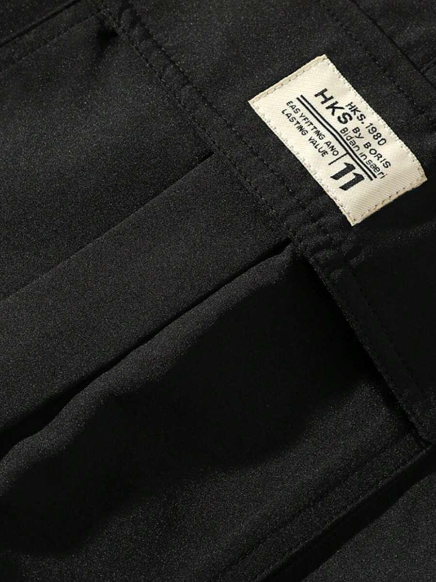 SHEIN CZARNE SPODENKI KIESZENIE PK01__XL