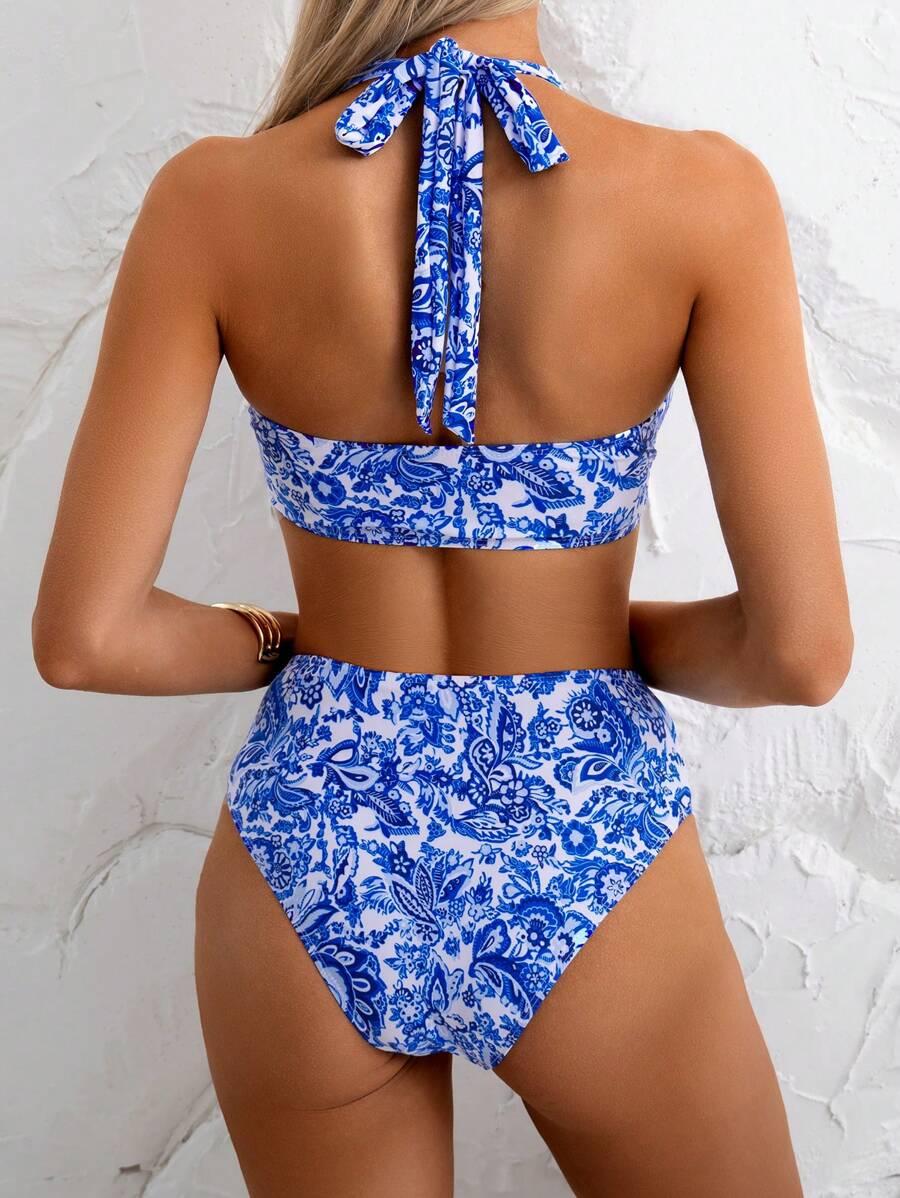 SHEIN DWUCZĘŚCIOWY STRÓJ KĄPIELOWY S09__L