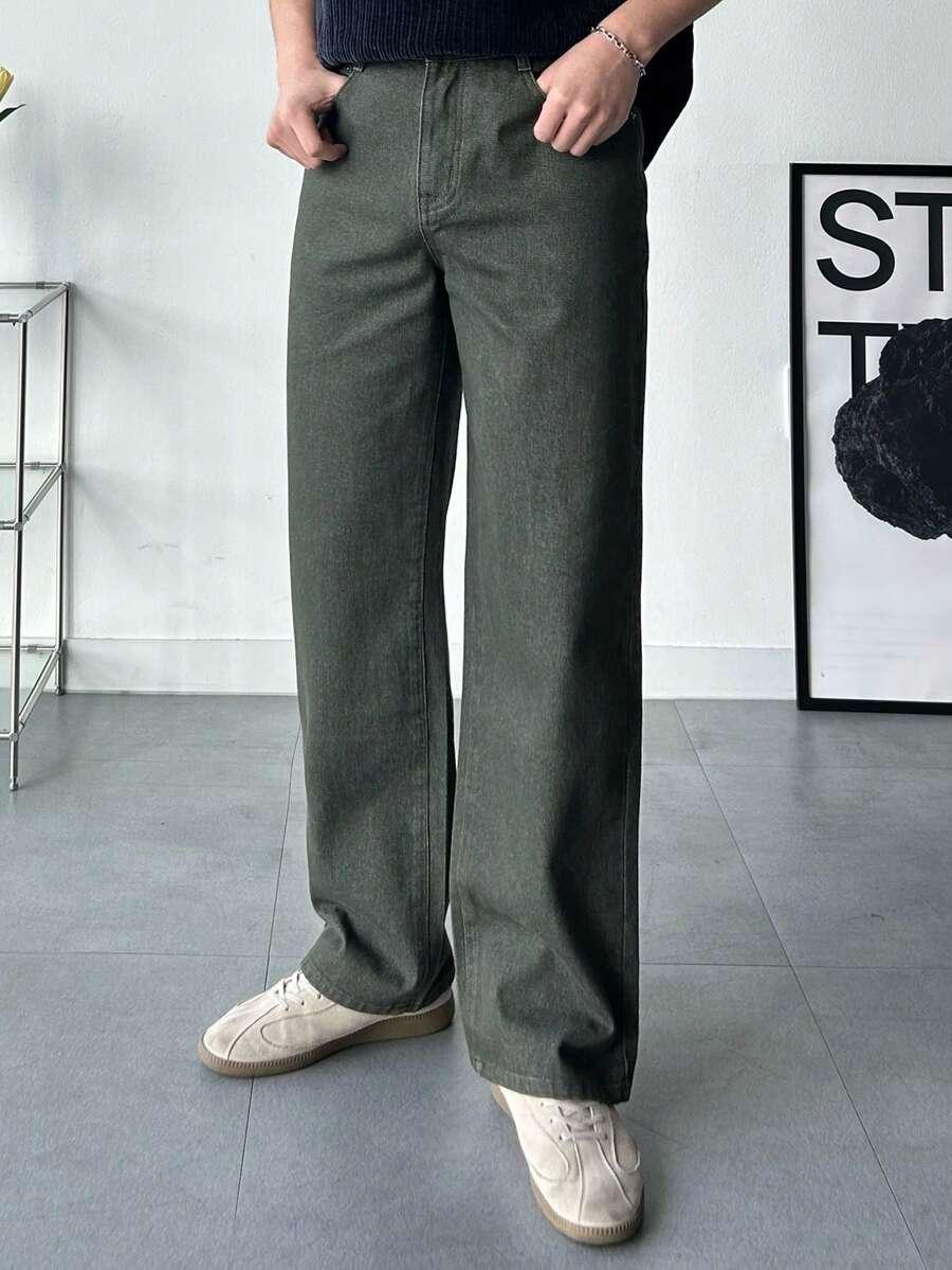 DAZY ZIELONE SPODNIE JEANS S06__M