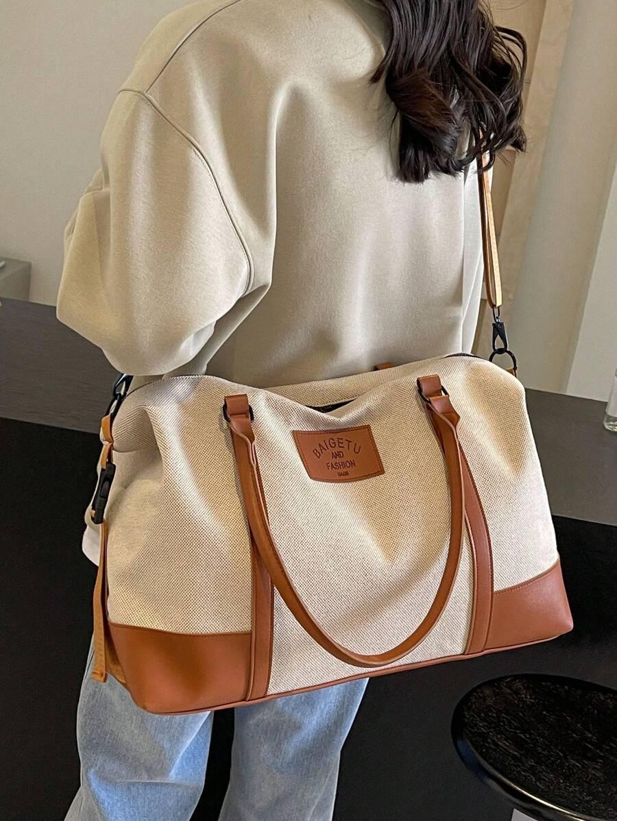 SHEIN TORBA PODRÓŻNA KONTRAST S07__44X17X28CM