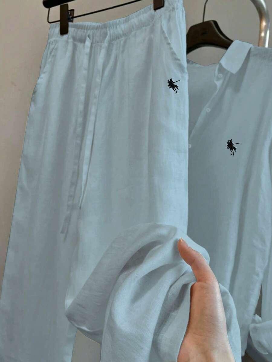 SHEIN KOSZULA SPODNIE KOMPLET S06__XL