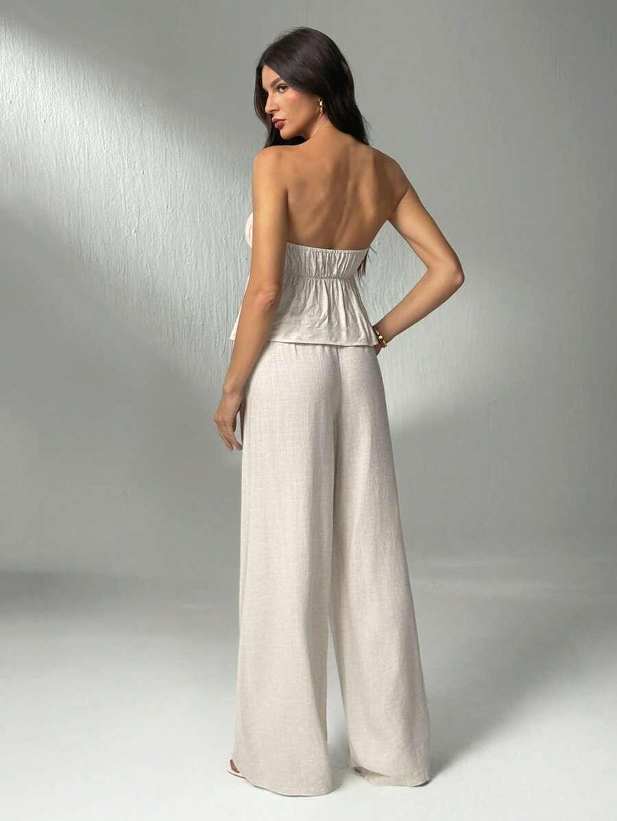 SHEIN TOP SPODNIE KOMPLET S06__S