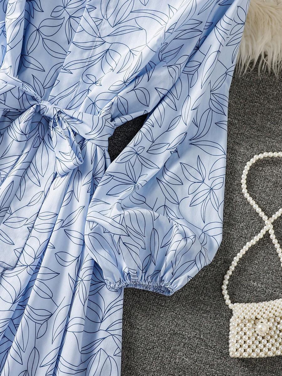 SHEIN MAXI SUKIENKA DŁUGI RĘKAW S09__L