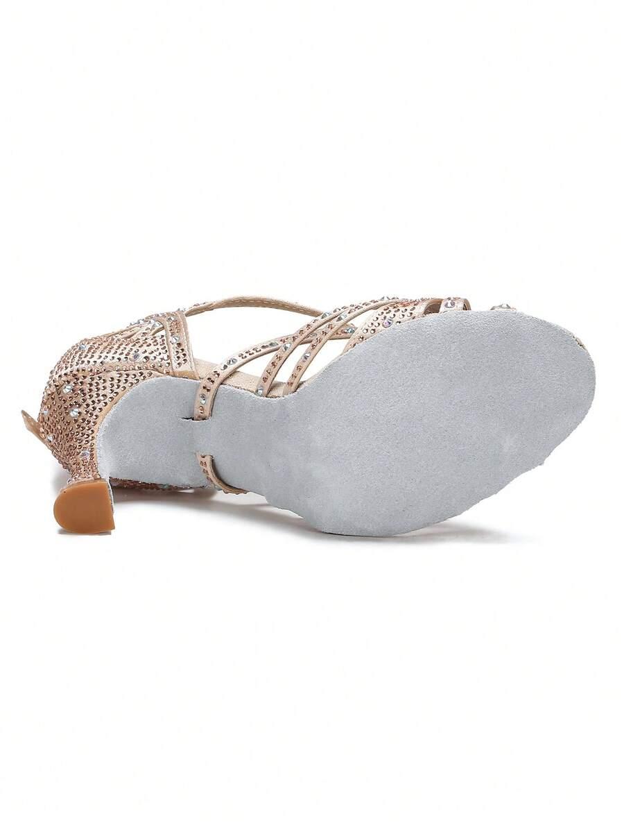 SHEIN ZŁOTE BUTY DO TAŃCA PASKI S06__38