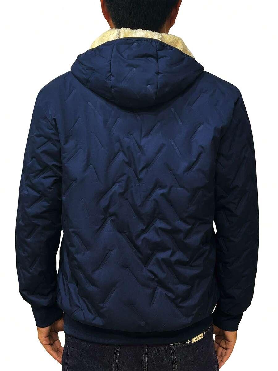 SHEIN GRANATOWA PIKOWANA KURTKA W01__L