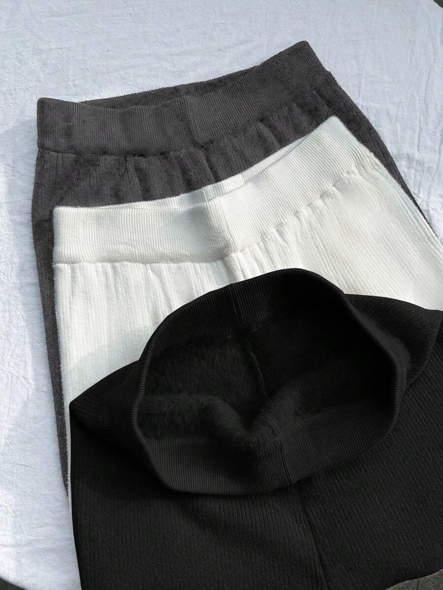 SHEIN CZARNE SPODNIE CASUAL S06__S