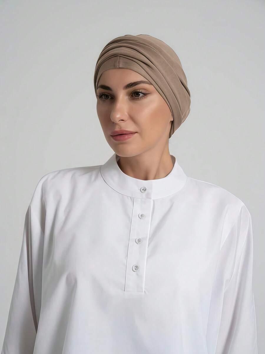 SHEIN BEŻOWA CHUSTA HIDŻAB S07
